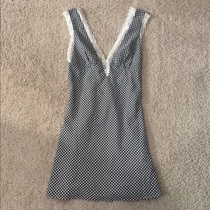 NWT Cotton Candy Black and White Gingham Dress